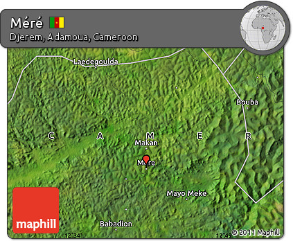 Satellite Map of Méré