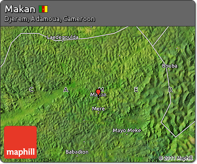 Satellite Map of Makan