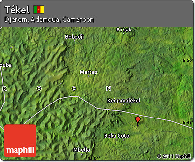 Satellite Map of Tékel