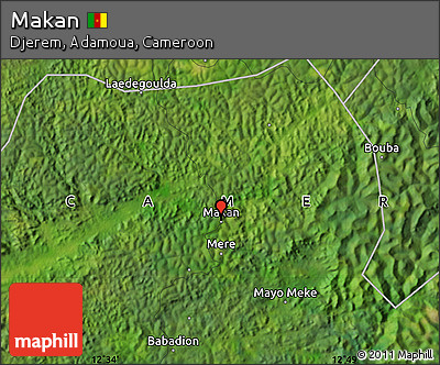 Satellite Map of Makan