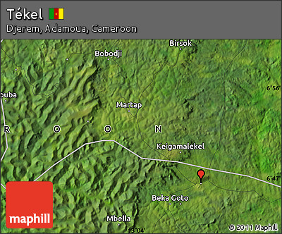 Satellite Map of Tékel