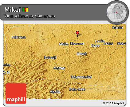 Physical Panoramic Map of Mikaï