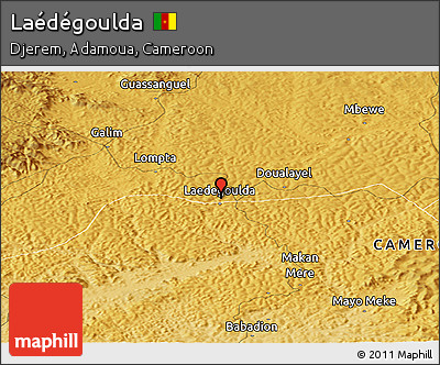Physical Panoramic Map of Laédégoulda