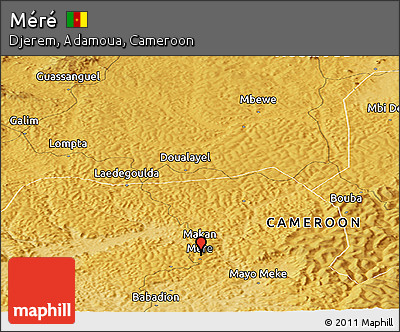 Physical Panoramic Map of Méré