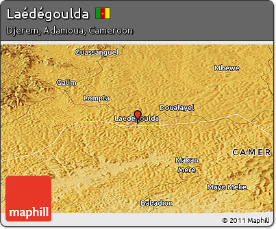 Physical Panoramic Map of Laédégoulda