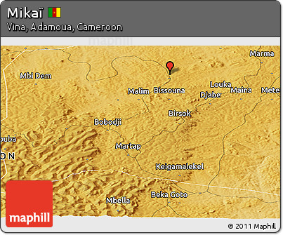 Physical Panoramic Map of Mikaï