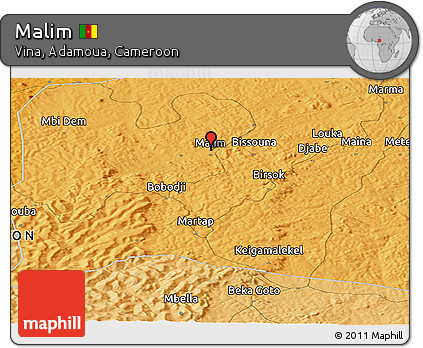 Political Panoramic Map of Malim