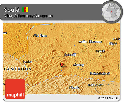 Political Panoramic Map of Soulé