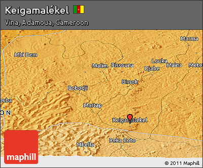Political Panoramic Map of Keigamalékel