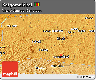 Political Panoramic Map of Keigamalékel
