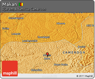 Political Panoramic Map of Makan