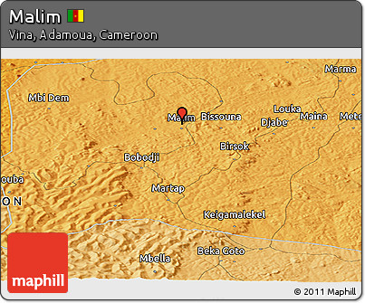 Political Panoramic Map of Malim