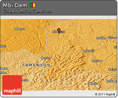Political Panoramic Map of Mbi Dem