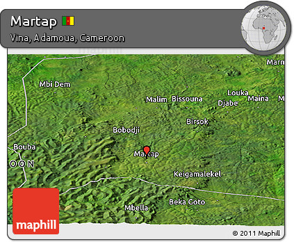 Satellite Panoramic Map of Martap