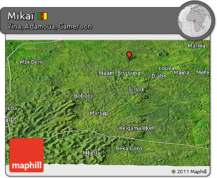 Satellite Panoramic Map of Mikaï