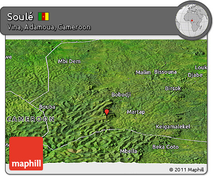 Satellite Panoramic Map of Soulé
