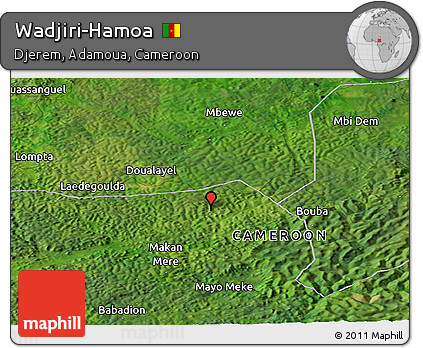 Satellite Panoramic Map of Wadjiri-Hamoa