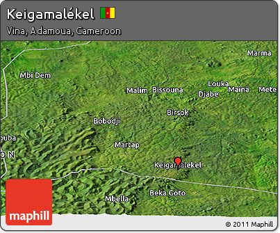 Satellite Panoramic Map of Keigamalékel