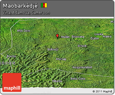 Satellite Panoramic Map of Maobarkédjé