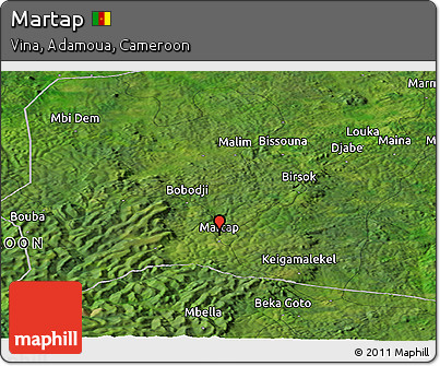 Satellite Panoramic Map of Martap