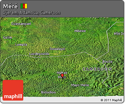 Satellite Panoramic Map of Méré