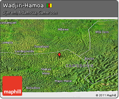 Satellite Panoramic Map of Wadjiri-Hamoa