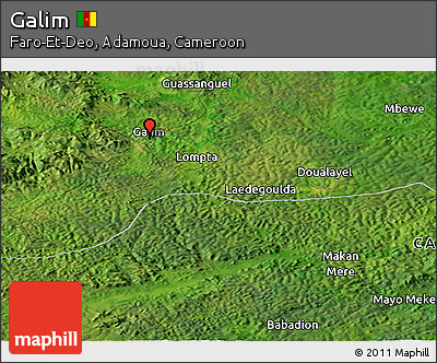Satellite Panoramic Map of Galim