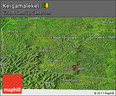 Satellite Panoramic Map of Keigamalékel