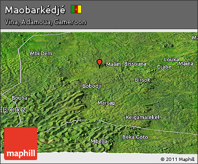 Satellite Panoramic Map of Maobarkédjé