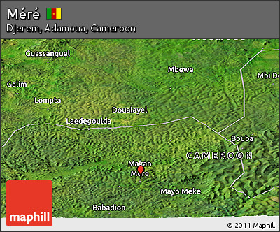 Satellite Panoramic Map of Méré
