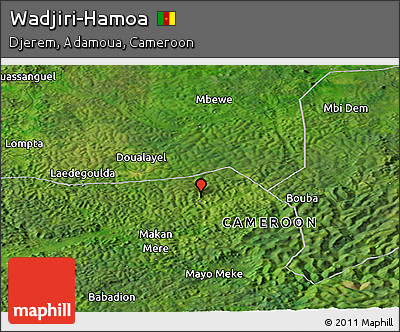 Satellite Panoramic Map of Wadjiri-Hamoa