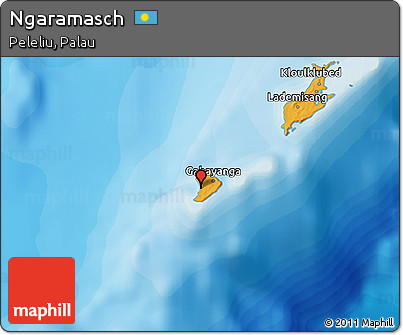 Political 3D Map of Ngaramasch