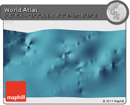 Satellite 3D Map of the Area around 6° 59' 36" N, 135° 13' 29" E