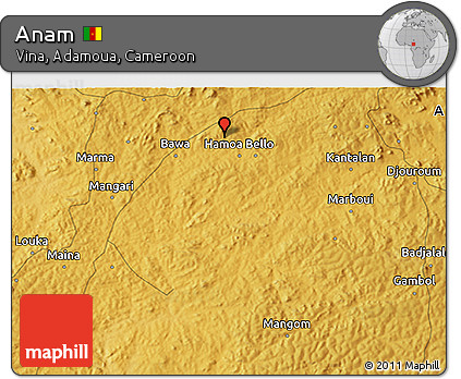 Physical 3D Map of Anam