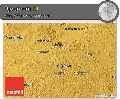 Physical 3D Map of Djouroum