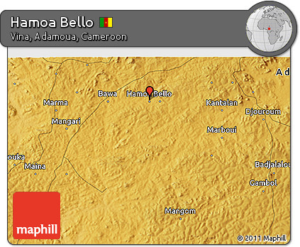 Physical 3D Map of Hamoa Bello