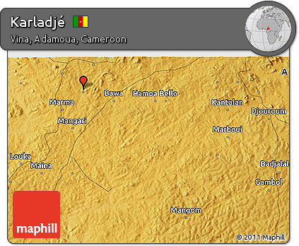 Physical 3D Map of Karladjé