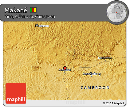Physical 3D Map of Makané