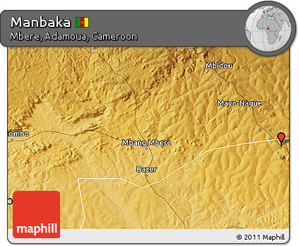 Physical 3D Map of Manbaka