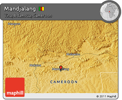 Physical 3D Map of Mandjalang