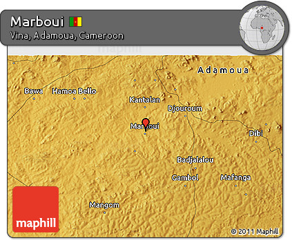 Physical 3D Map of Marboui