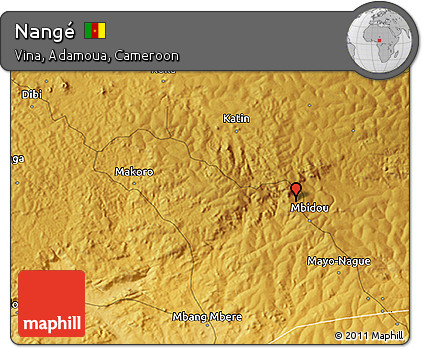 Physical 3D Map of Nangé