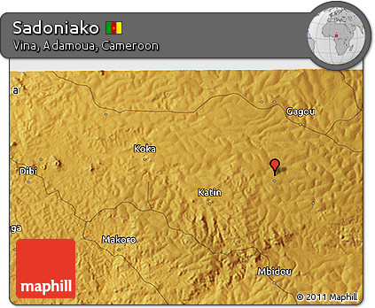 Physical 3D Map of Sadoniako