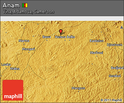 Physical 3D Map of Anam