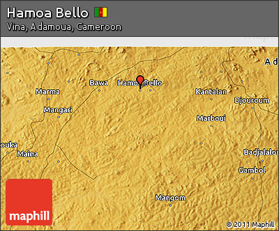 Physical 3D Map of Hamoa Bello