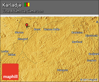 Physical 3D Map of Karladjé