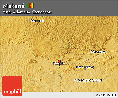 Physical 3D Map of Makané