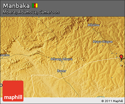 Physical 3D Map of Manbaka