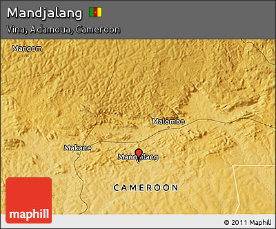 Physical 3D Map of Mandjalang