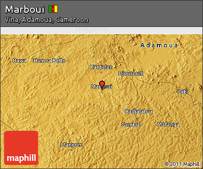 Physical 3D Map of Marboui